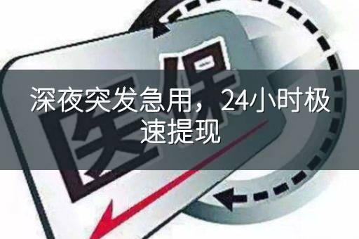 深夜突发急用，24小时极速提现